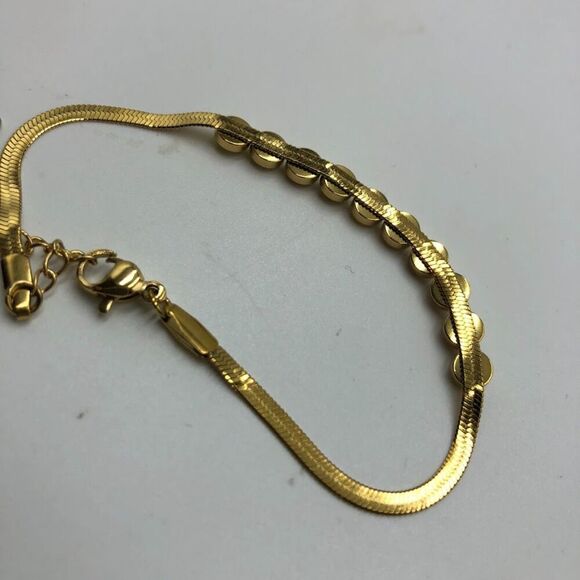 18K Gold Plated Bracelet Women's Multi Colored Cubic Zirconia Waterproof - Picture 6 of 12